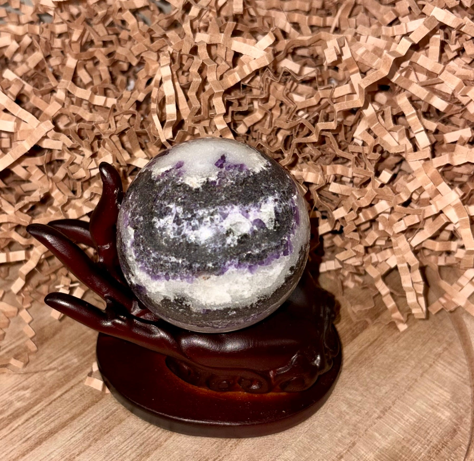 Purple Zebra Jasper Sphere