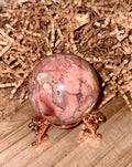 Pink Cotton Candy Agate Sphere