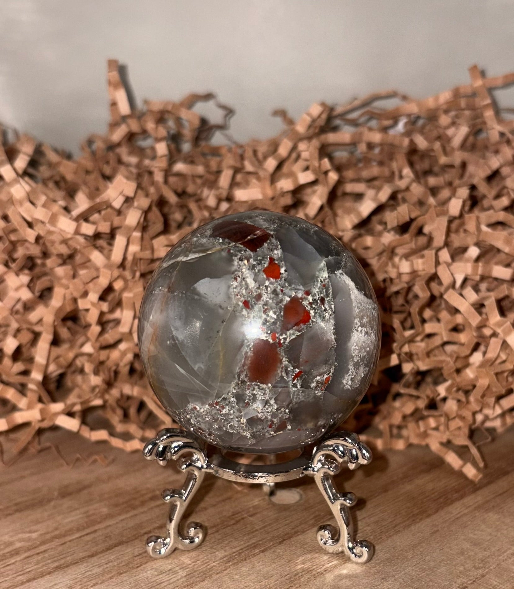 African Bloodstone Sphere