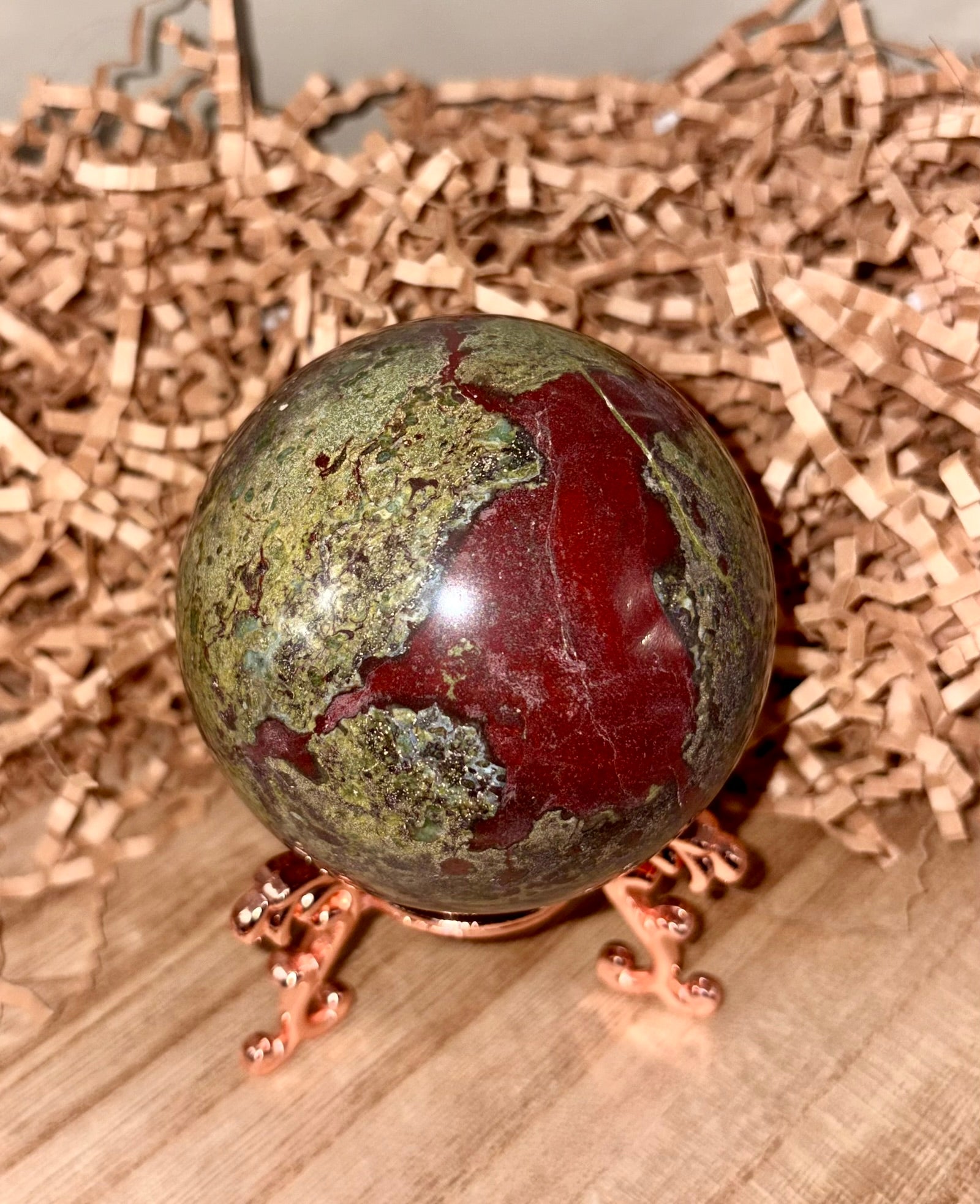 Dragon Bloodstone Sphere