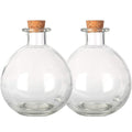 Round Glass Intention Bottle with Cork - 250 ml