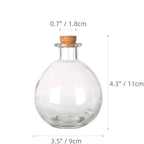 Elevate Your Decor with a Unique 250 ml Round Glass Intention Bottle with Cork