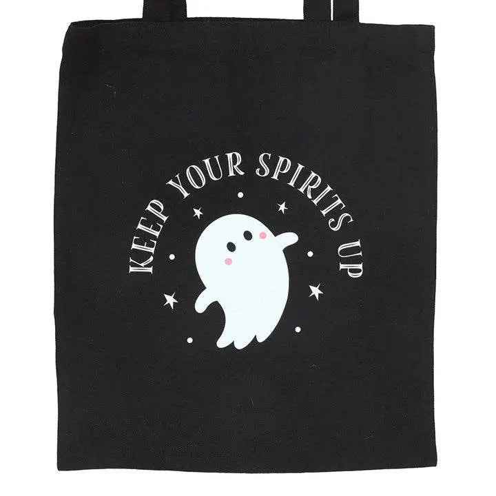 Keep Your Spirits Up Halloween Ghost Tote Bag