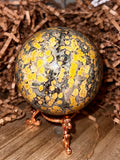 Orbicular Ocean Jasper Sphere