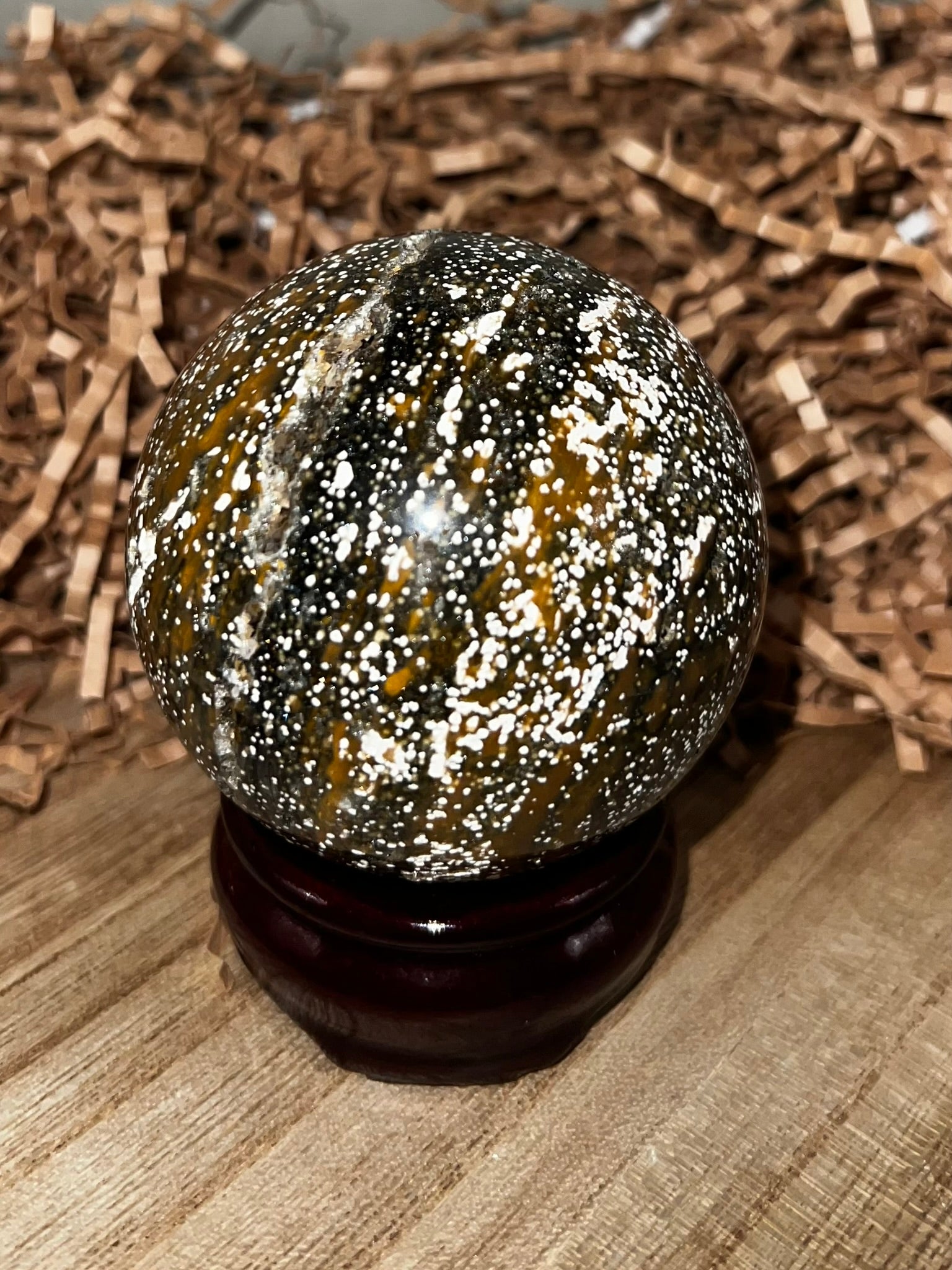 Druzy Orbicular Ocean Jasper Tower