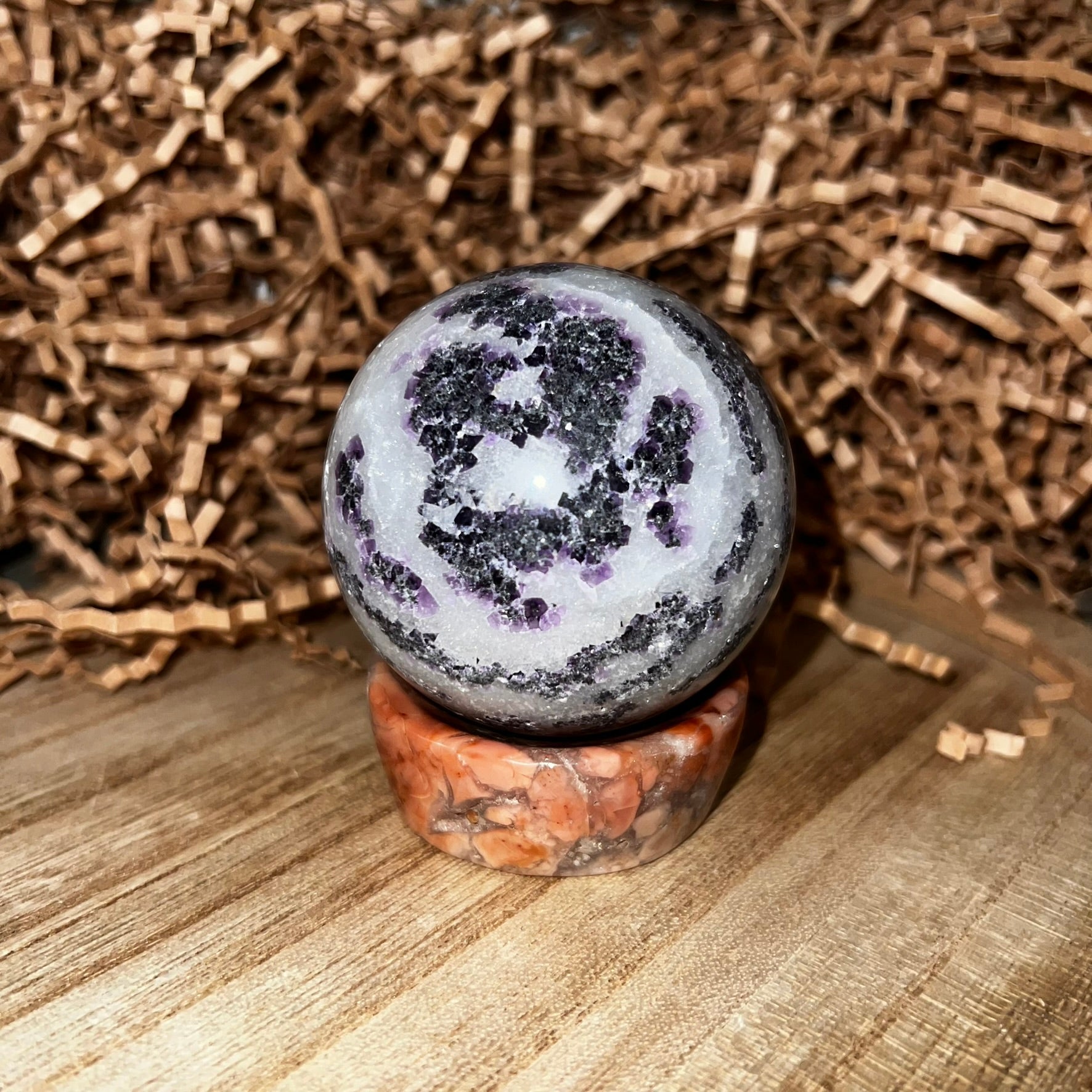 Purple Zebra Jasper Sphere