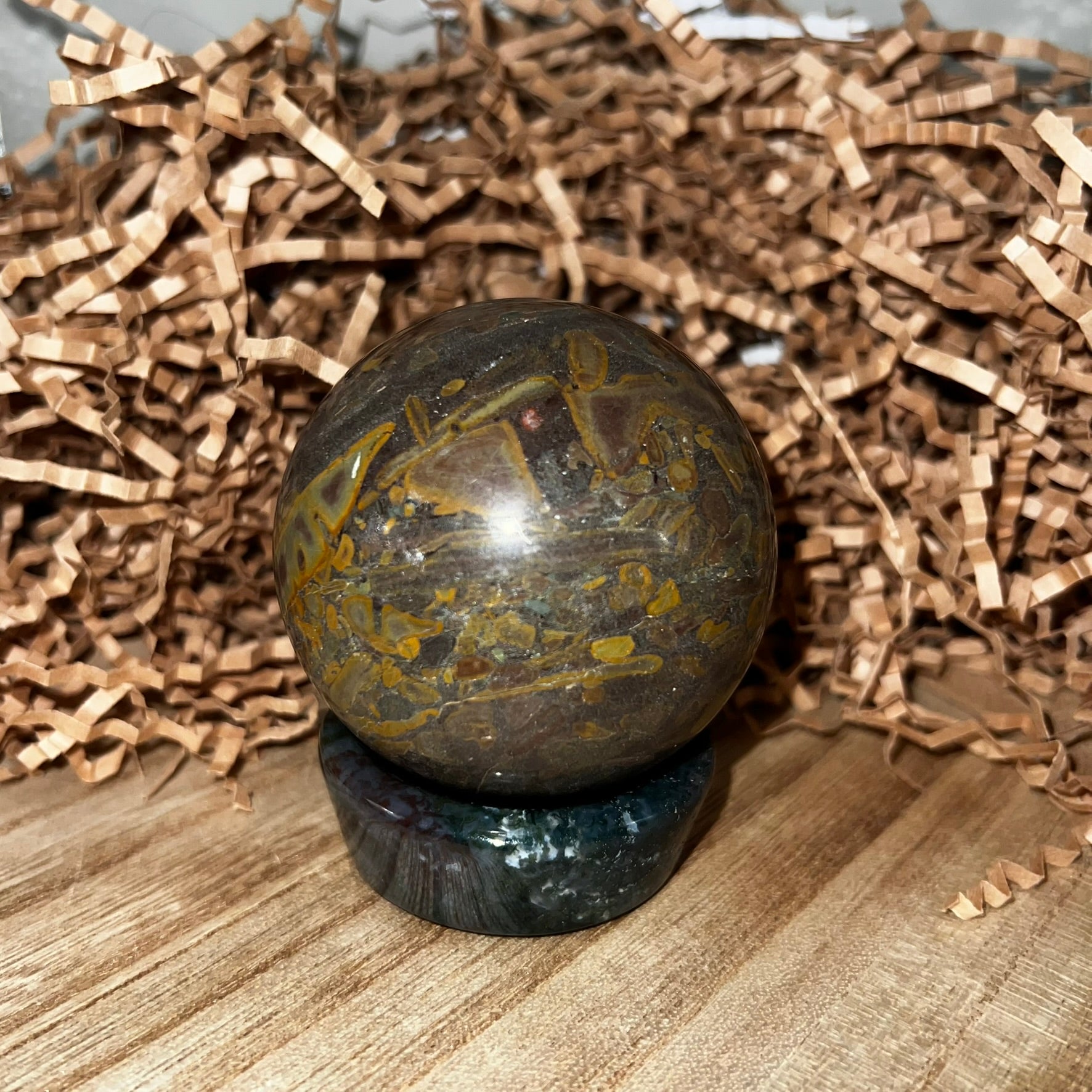 Fruit Jasper Sphere