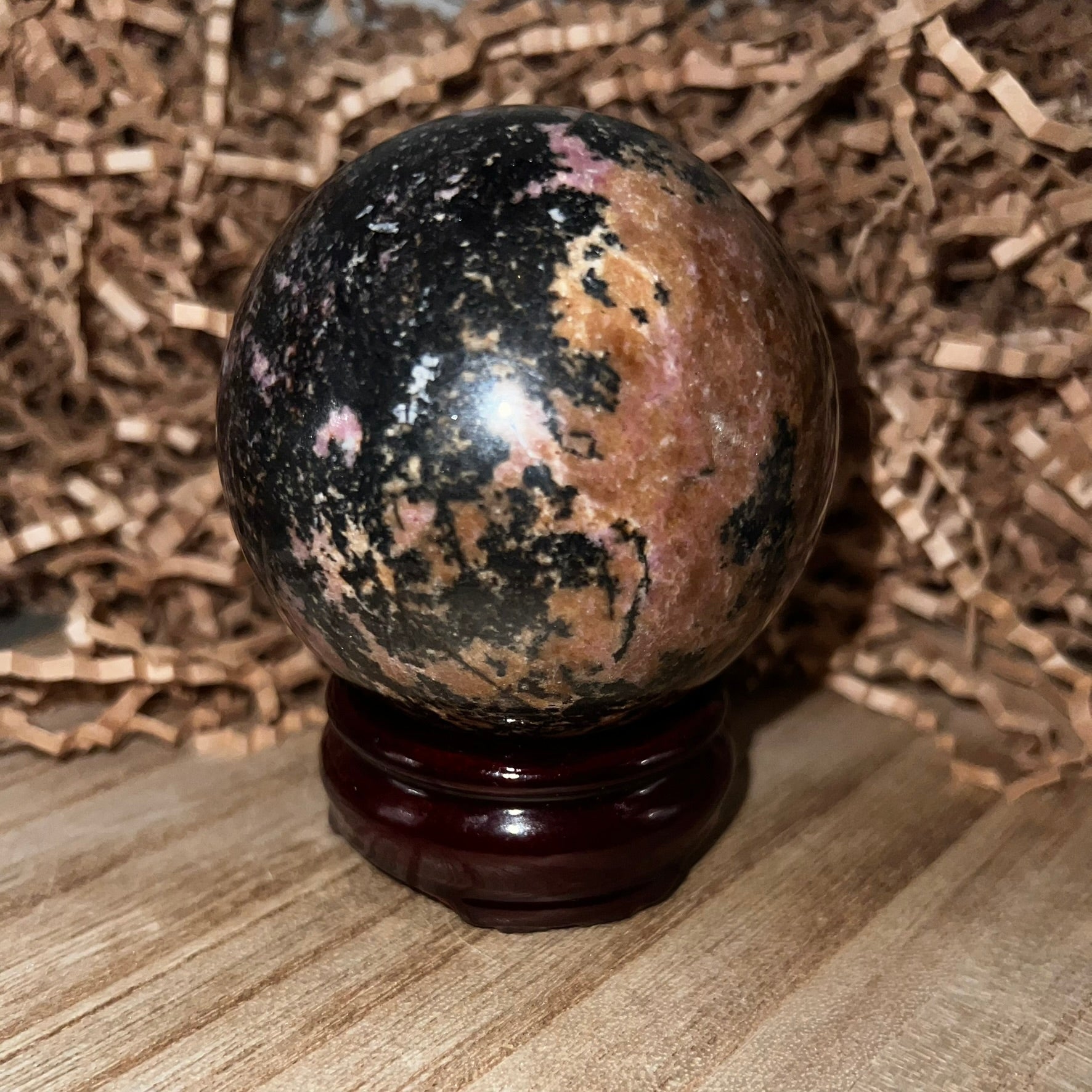 Rhodonite Sphere