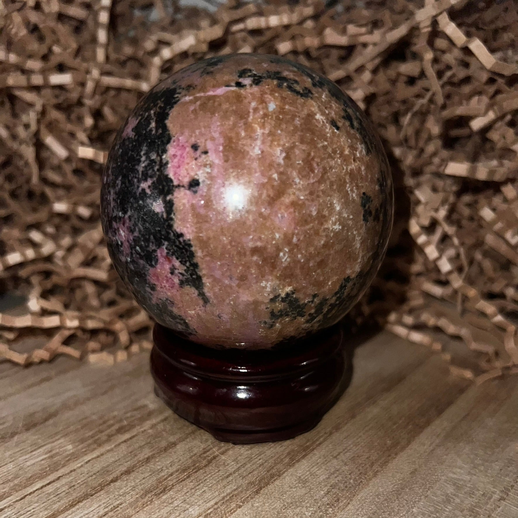 Rhodonite Sphere
