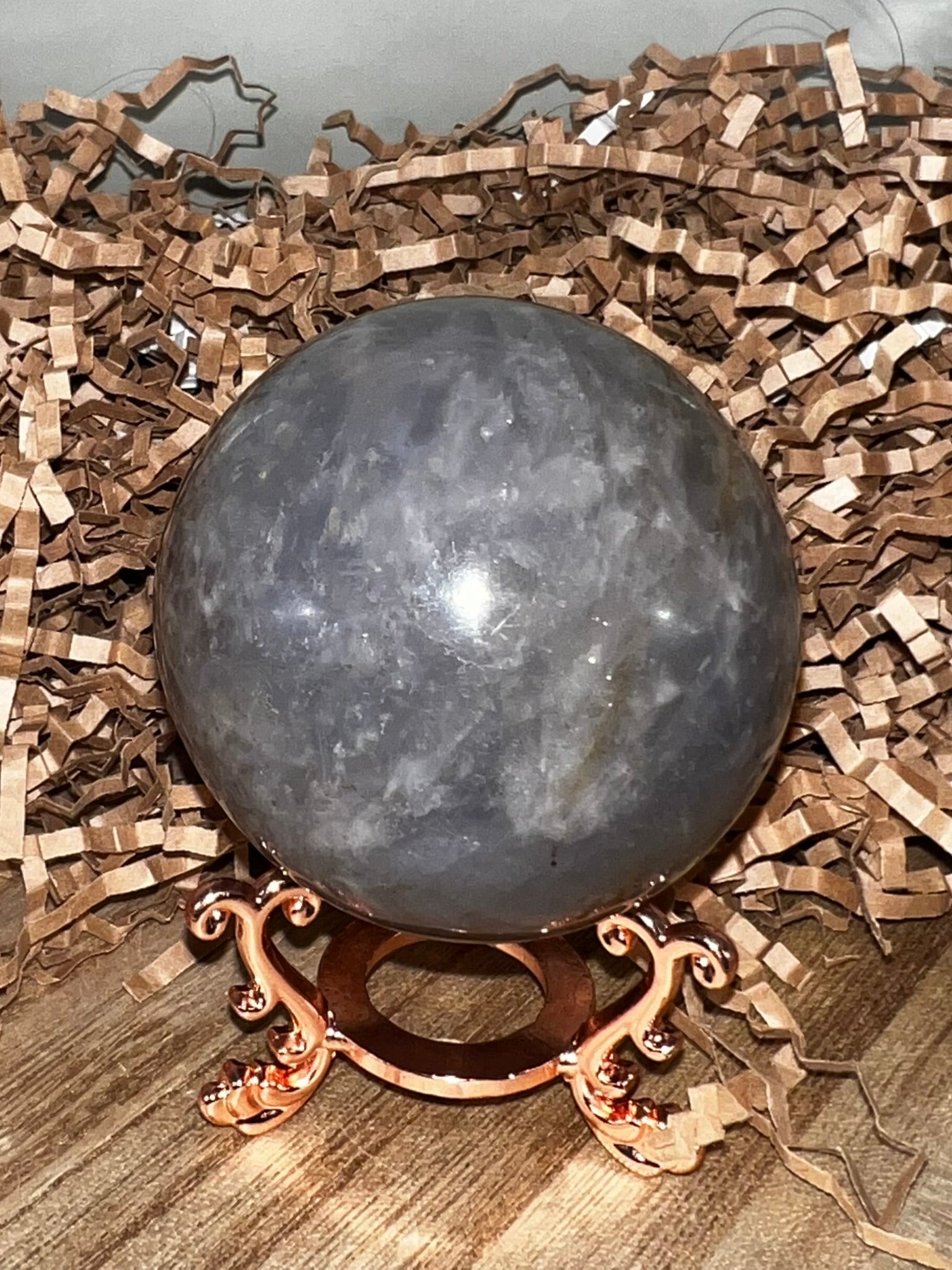 Blue Rose Quartz Sphere
