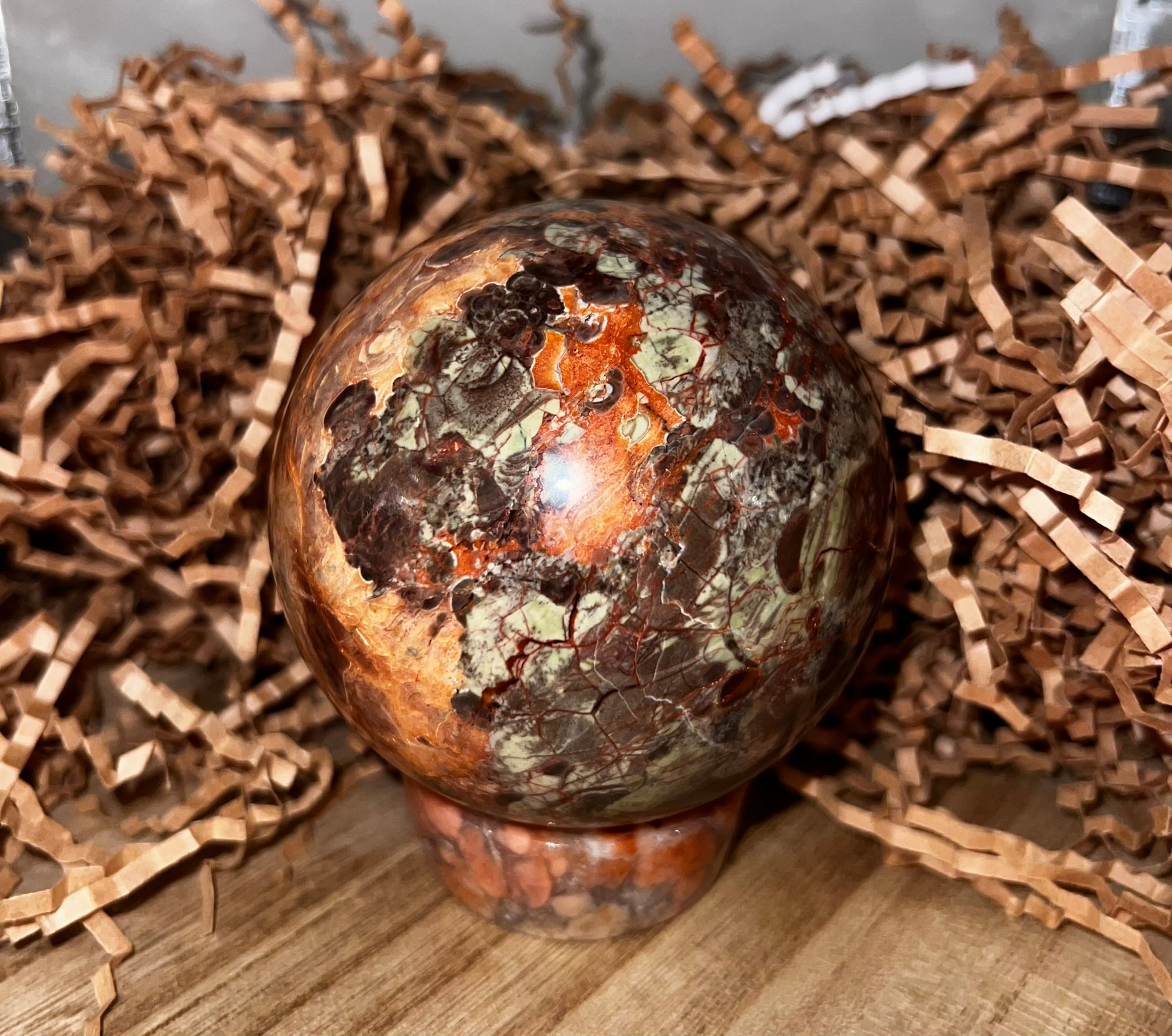 Money Agate Sphere
