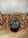 Blue Rose Quartz with Golden Healer Sphere