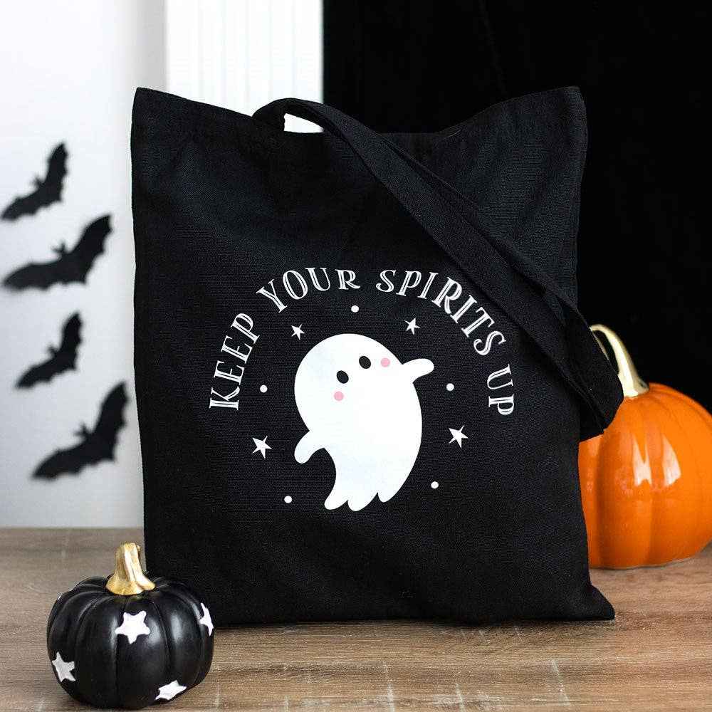 Keep Your Spirits Up Halloween Ghost Tote Bag