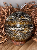 Orbicular Ocean Jasper Sphere