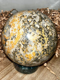 Orbicular Ocean Jasper Sphere