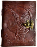 Fairy Moon Leather Journal with Latch