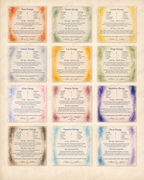 Zodiac Balancing Card + 3 Tumbles - The Elemental Path