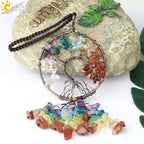 Tree of Life Crystal Keychain – Choose Your Stone - The Elemental Path
