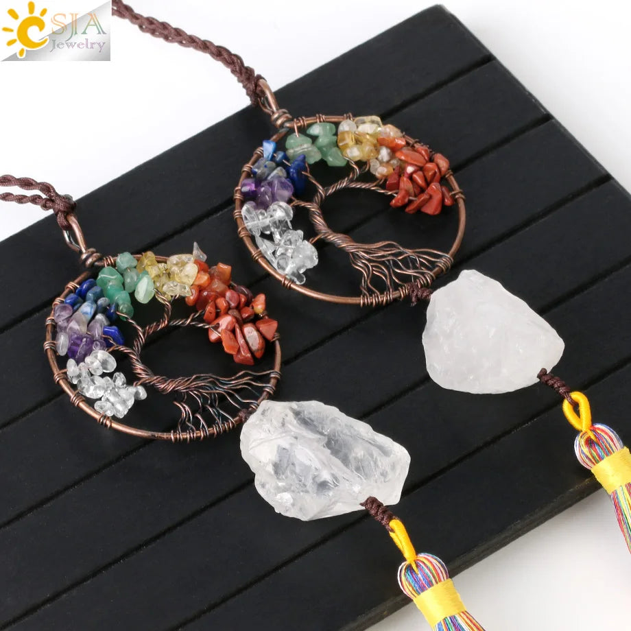 Tree of Life Crystal Hanging Ornament