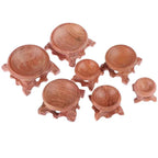 Branch Wood Crystal Ball Display Stand