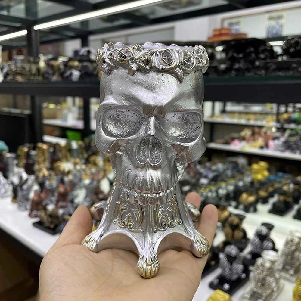 Skull Crystal Ball Display Stand