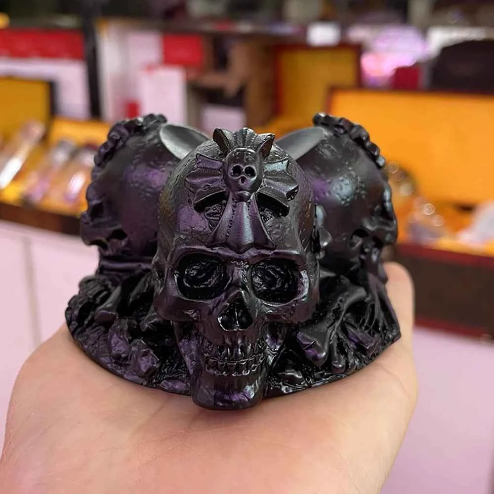 Skull Crystal Ball Display Stand