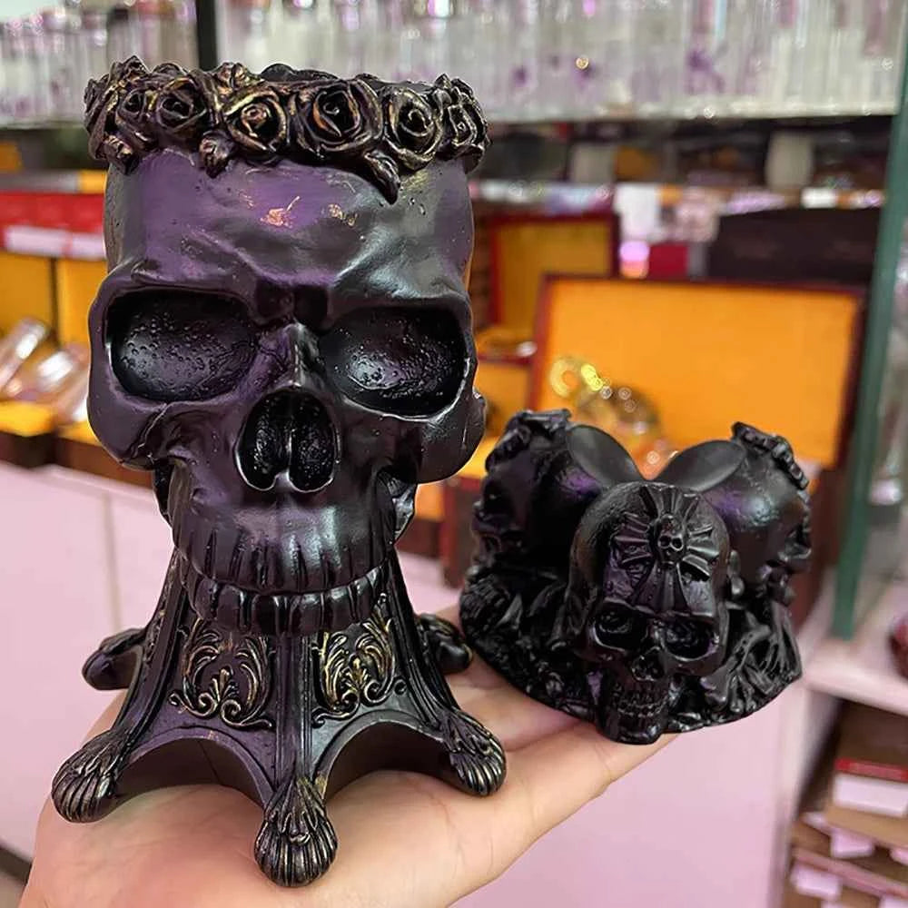Skull Crystal Ball Display Stand