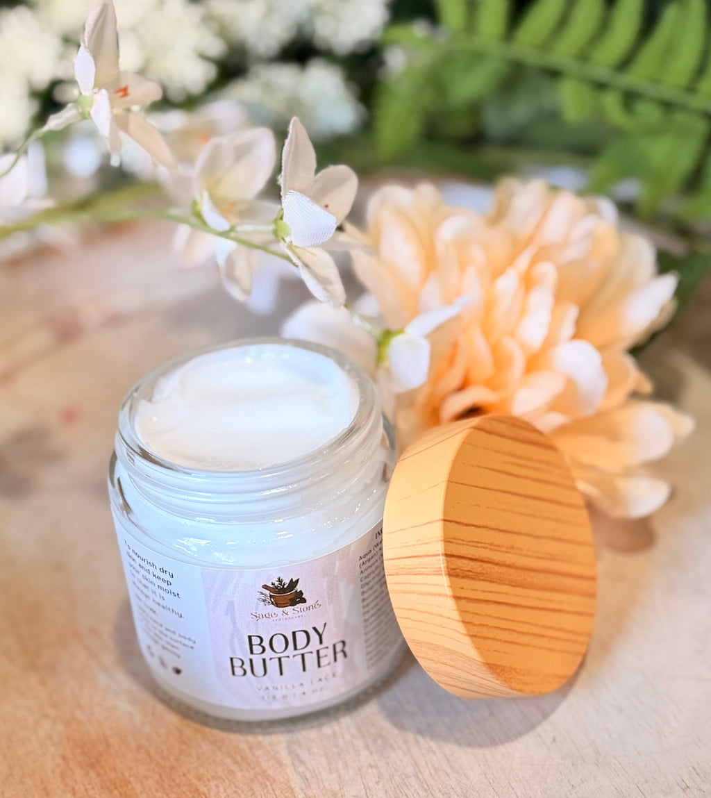 Vanilla Lace Argan Oil Nourishing Body Butter - The Elemental Path
