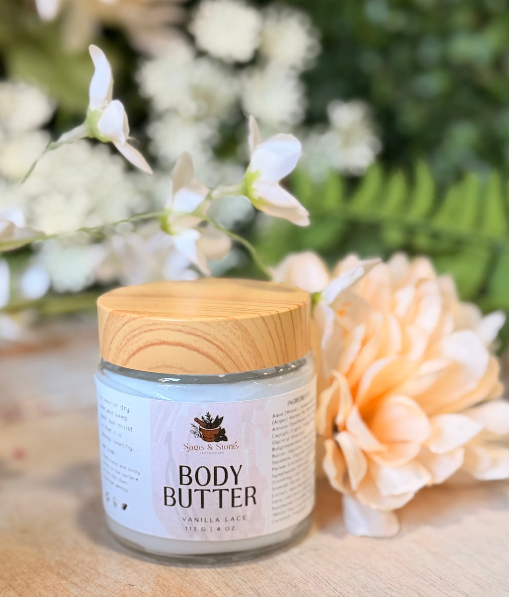 Vanilla Lace Argan Oil Nourishing Body Butter - The Elemental Path