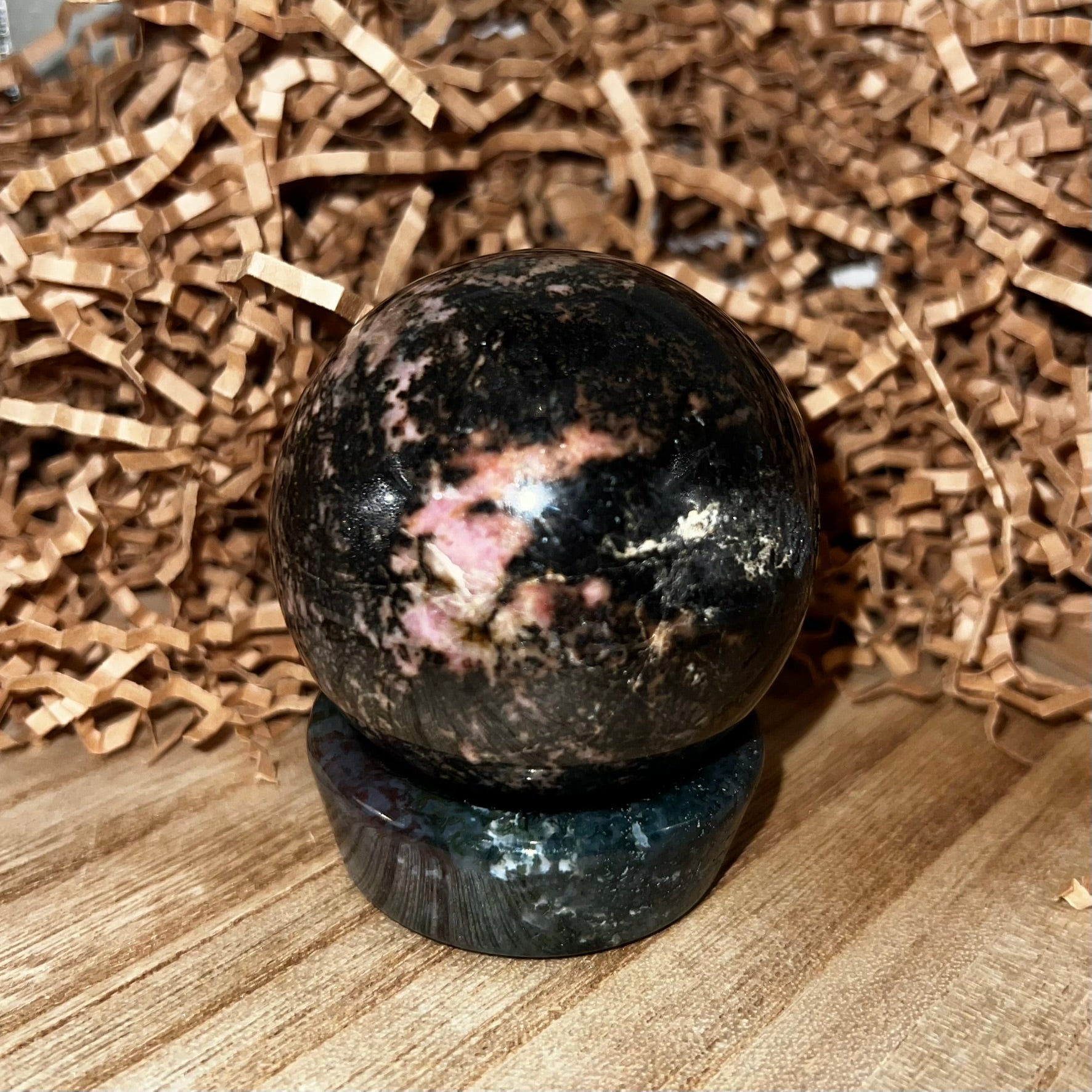 Rhodonite Sphere