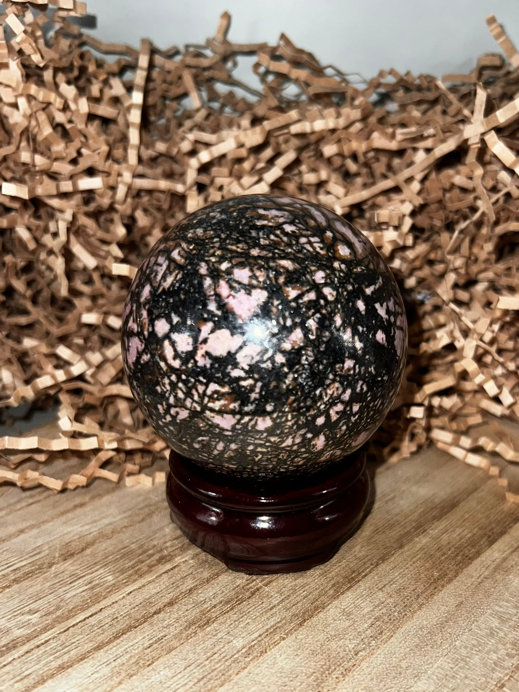 Rhodonite Sphere