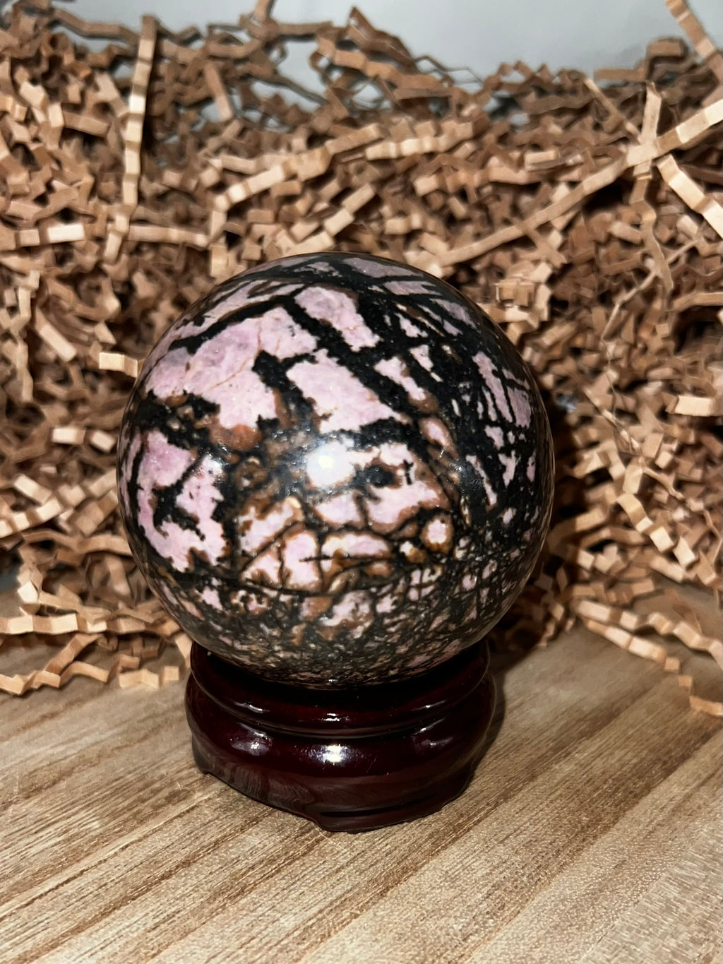 Rhodonite Sphere