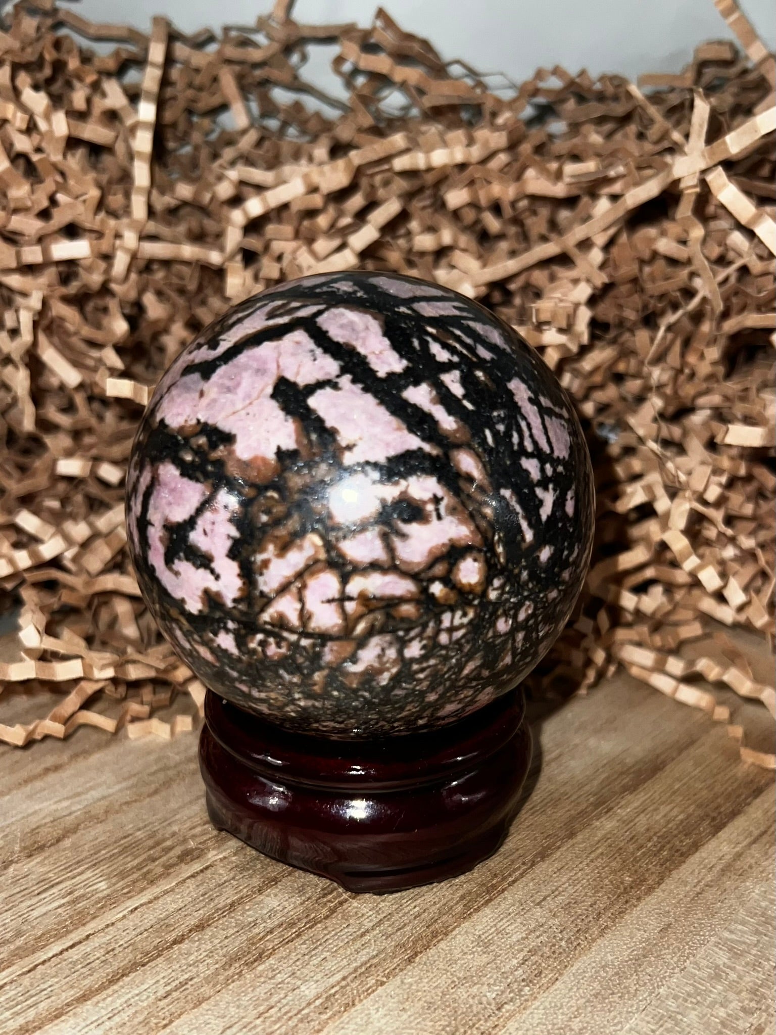 Rhodonite Sphere