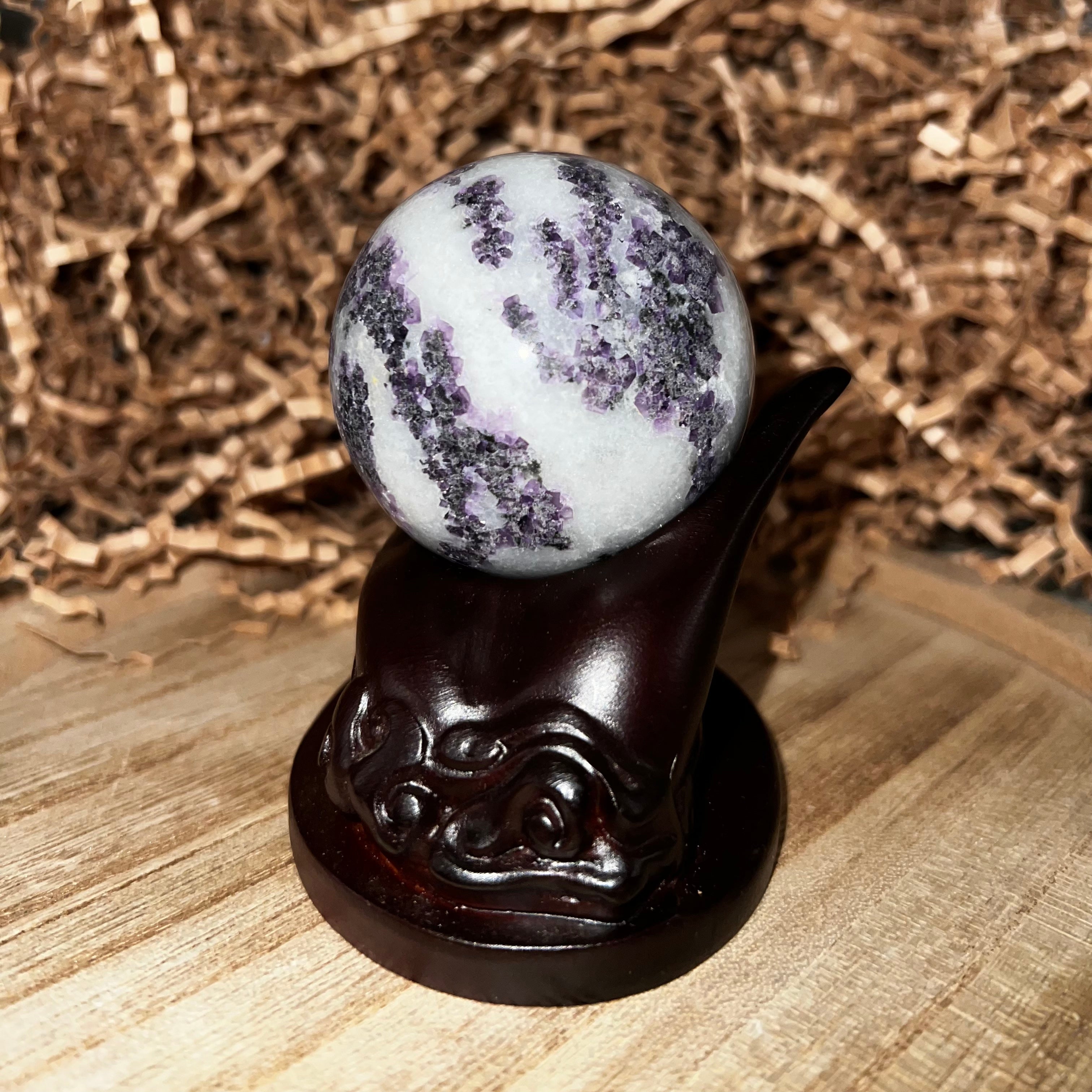 Purple Zebra Jasper Sphere