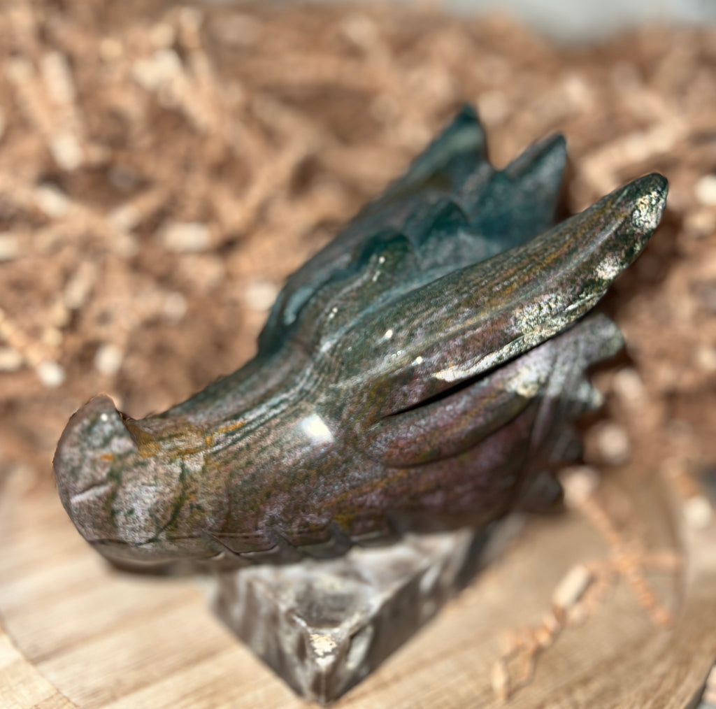 Ocean Jasper Skull