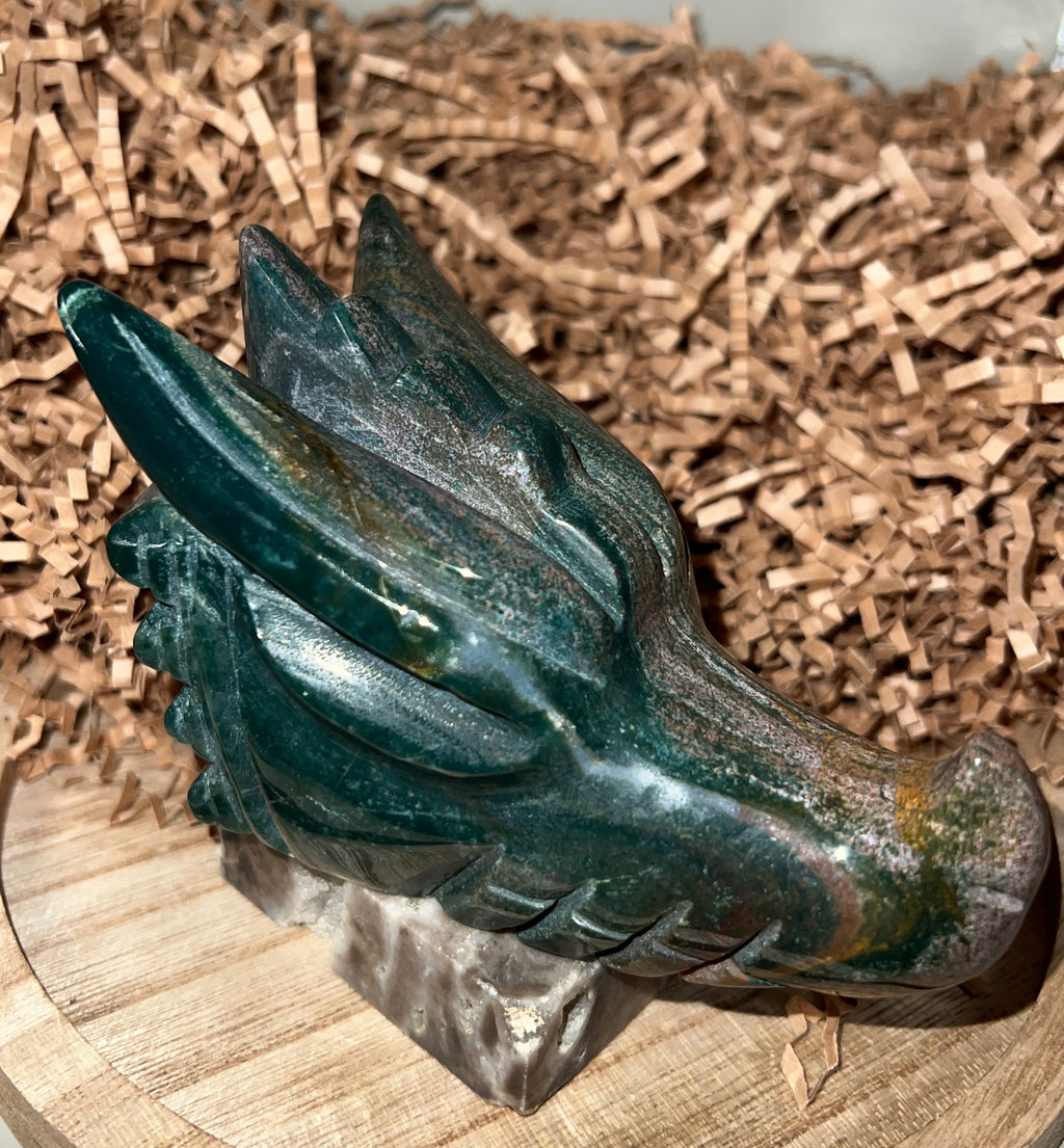 Ocean Jasper Skull