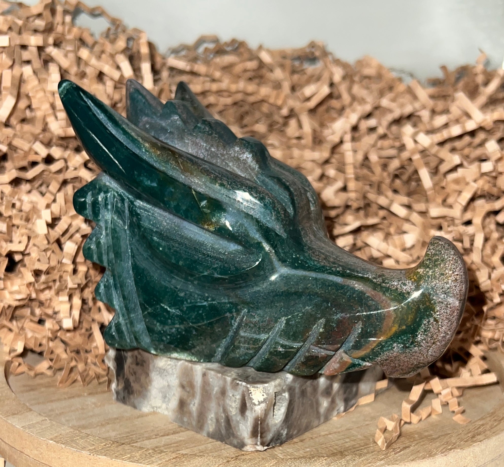 Ocean Jasper Skull