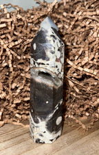 Druzy Money Agate Tower