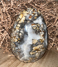 Brecciated Jasper Freeform with Druzy Quartz