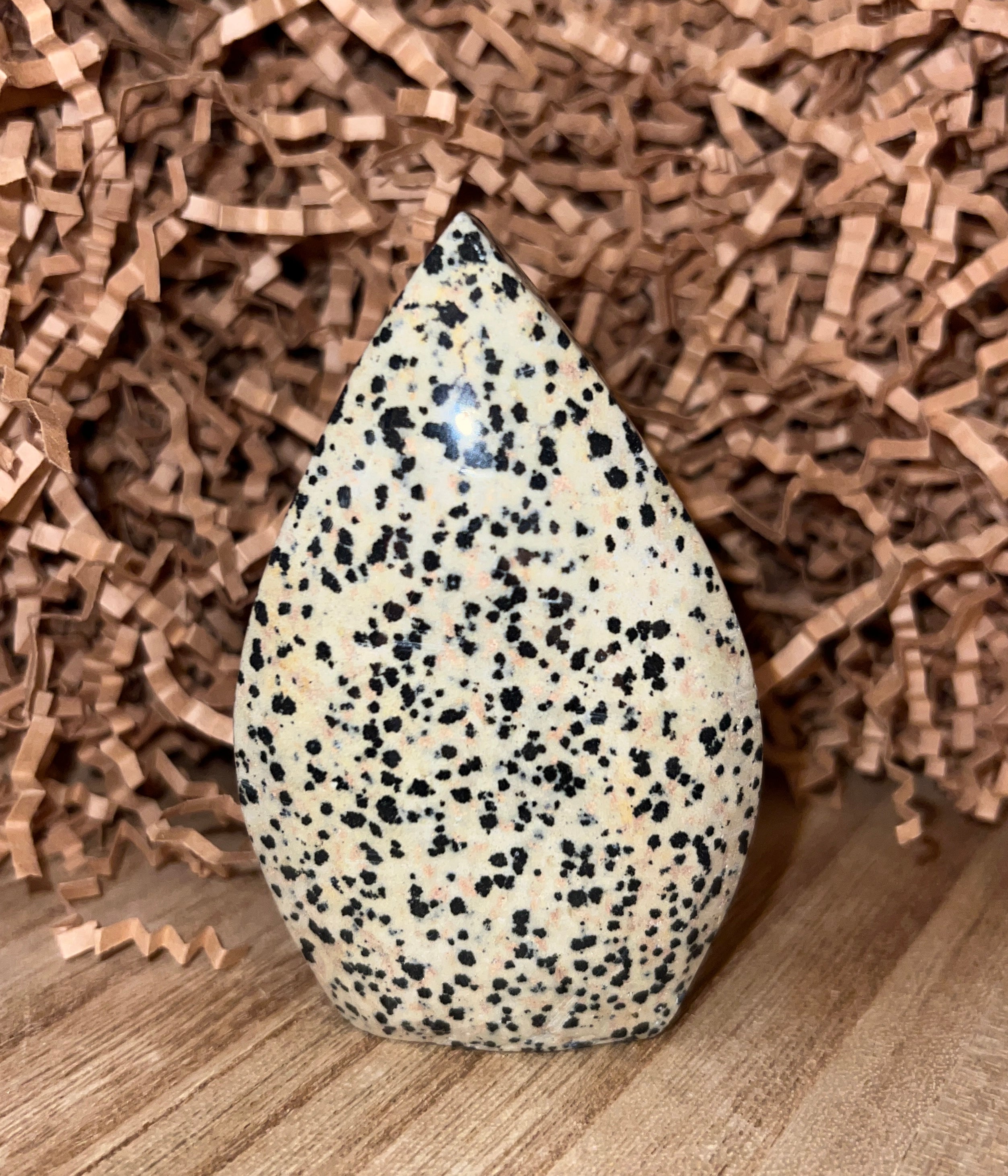 Dalmatian Jasper Teardrop