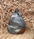 African Bloodstone with Pyrite Teardrop