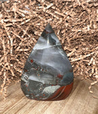 African Bloodstone with Pyrite Teardrop