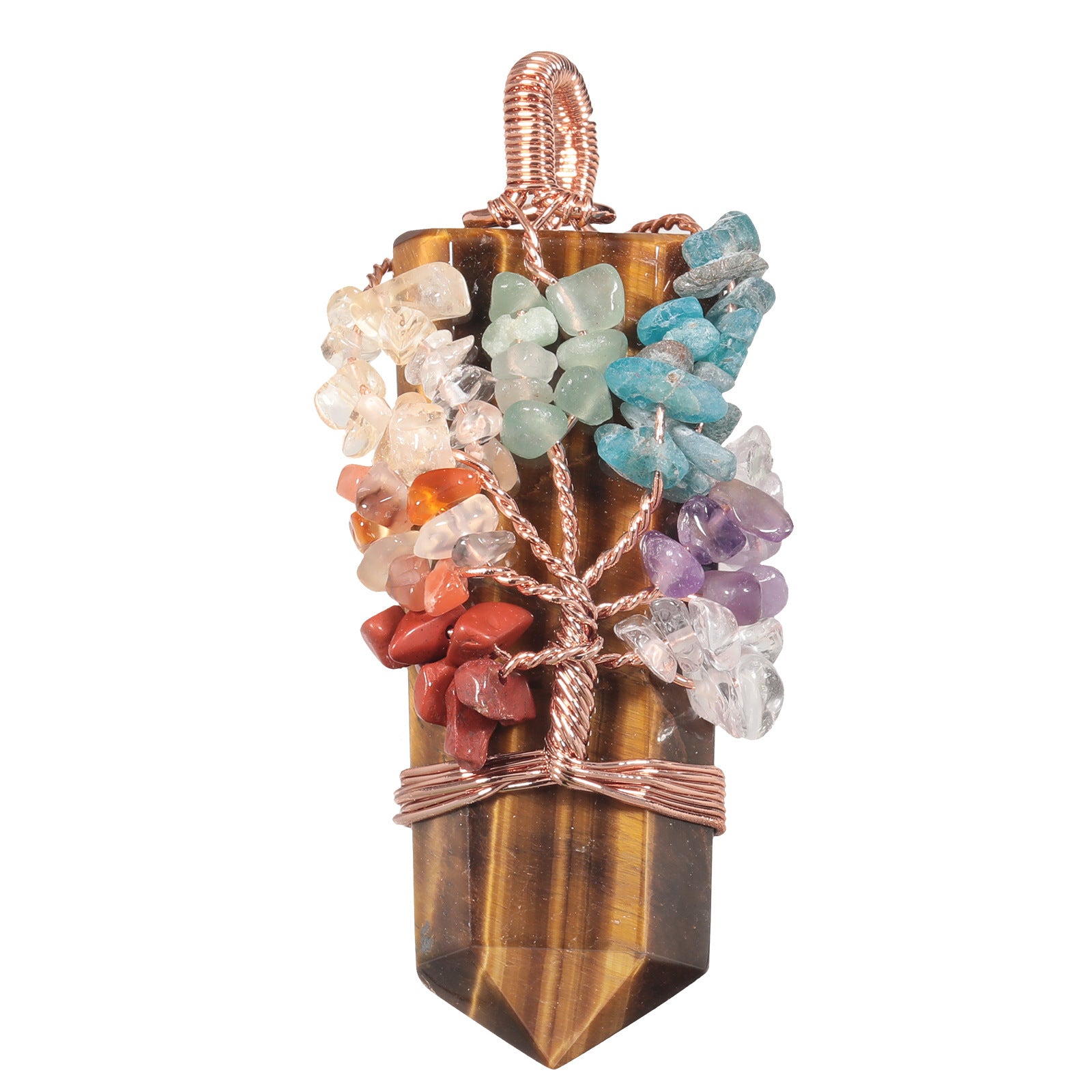 Tree of Life Crystal Chip Sword Pendant