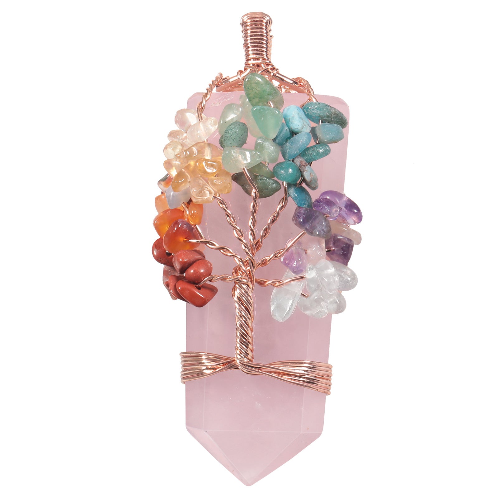 Tree of Life Crystal Chip Sword Pendant