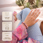 The Love Frequency – Rhodonite Bracelet of Forgiveness