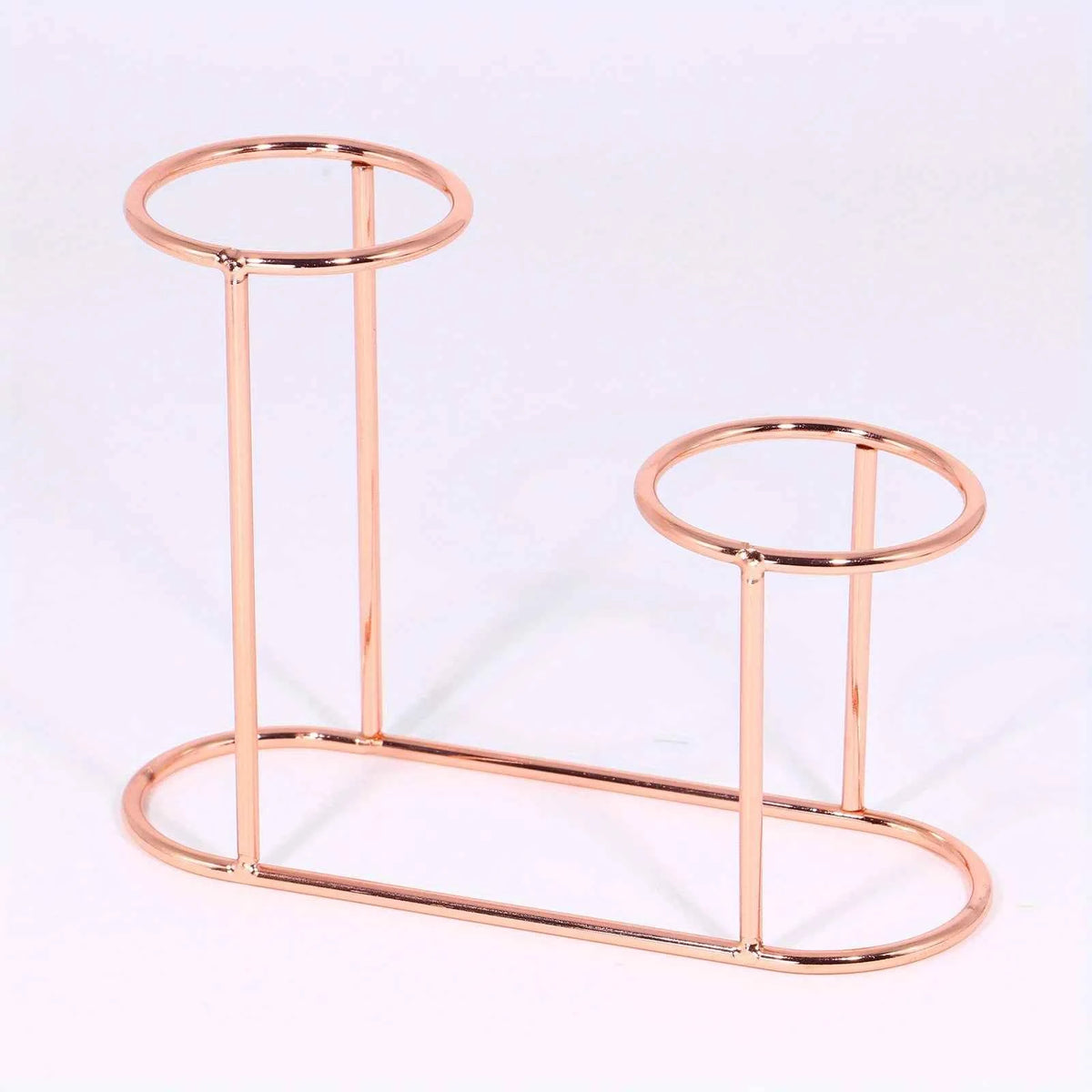 Two-Sphere Metal Crystal Display Stand