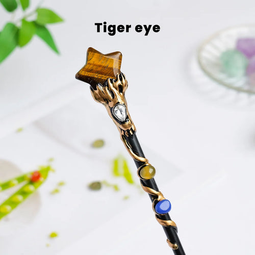 1PC Amethyst Rolling Stone Magic Scepter Natural Stones Fairy Lucky