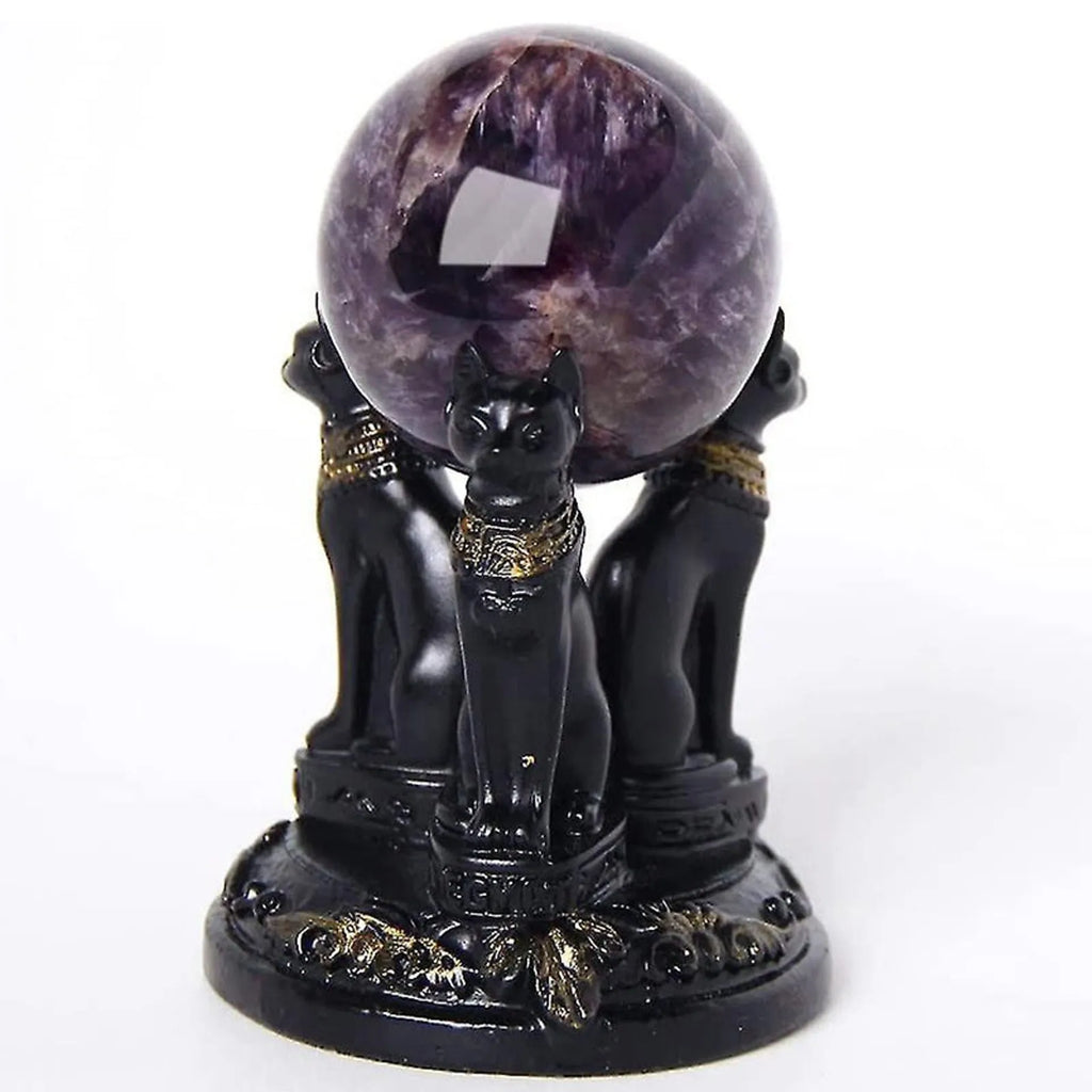 Bastet Crystal Sphere Display Stand