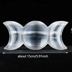 Selenite Triple Moon Goddess Bowl