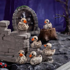 Gothic Skull Duck Mini Figurines - 20 Pieces